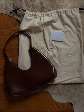 BY FAR Brown large Amber Bag